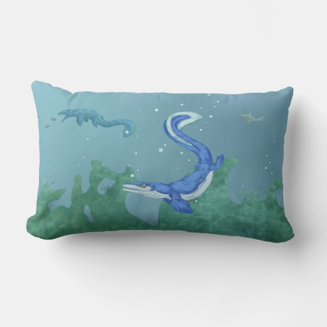 Mosasaurus Lumbar Cushion (Front)