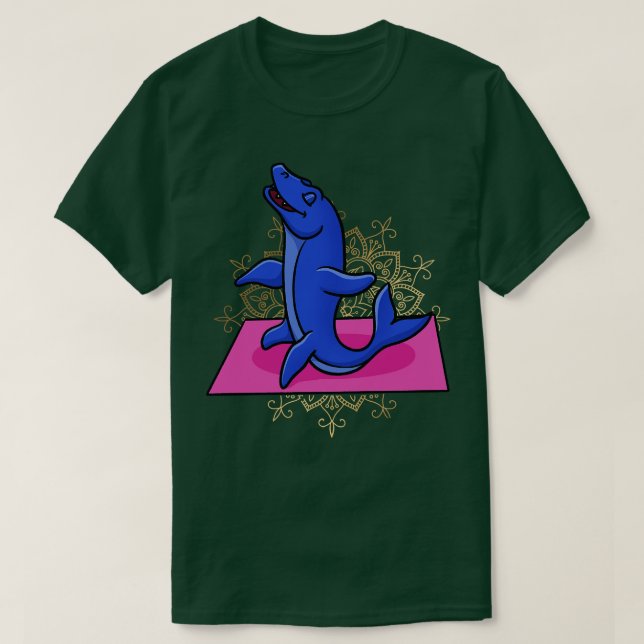 Mosasaurus Meditating T-Shirt (Design Front)