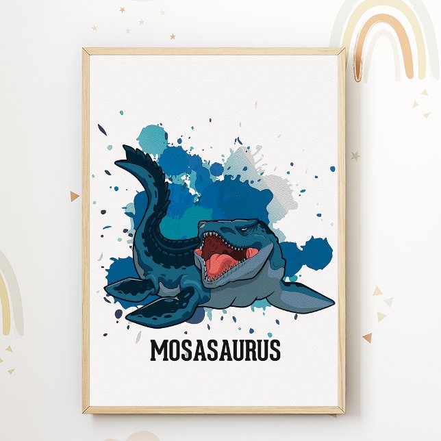 Mosasaurus Nursery Print Dino Kids Room Poster (Creator Uploaded)