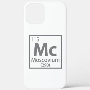 Moscovium - Russian Science Periodic Table iPhone 12 Pro Max Case