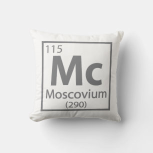 Moscovium - Russian Science Periodic Table Cushion