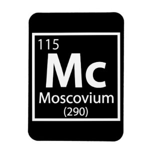 Moscovium - Russian Science Periodic Table Magnet