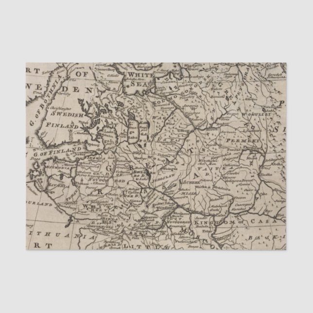 Moscovy, Russia Tissue Paper (Front)