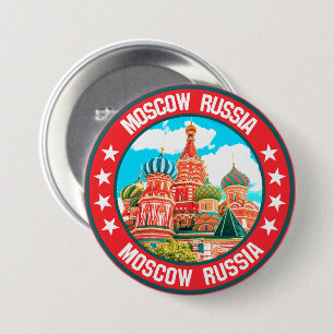 Moscow                                             7.5 cm round badge