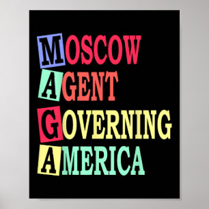 Moscow Agents Governing America Anti Trump Russian Poster