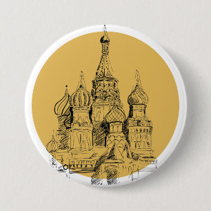 Moscow Cathedral 7.5 Cm Round Badge