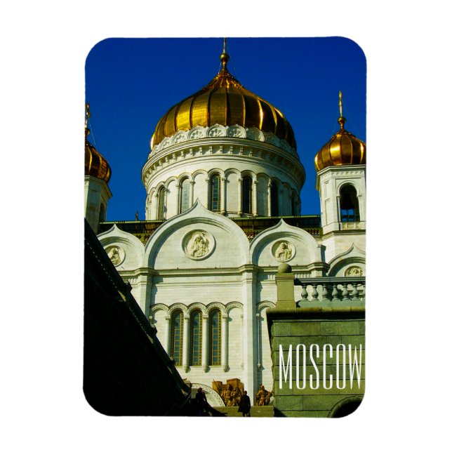 Moscow Christ The Saviour Cathedral Architecture Magnet (Vertical)