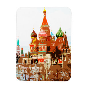 Moscow Church Saint Basile Red Square #1 Magnet
