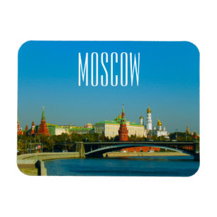 Moscow City Kremlin Moskva Landscape Architecture Magnet