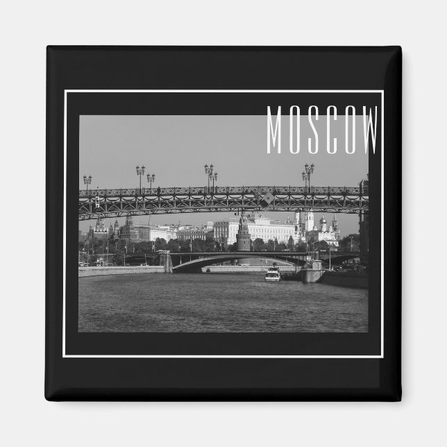 Moscow City Kremlin Moskva Landscape Architecture Magnet (Front)
