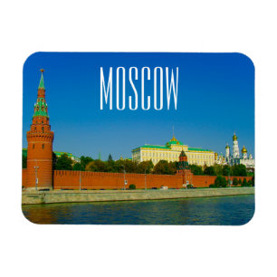 Moscow City Kremlin Moskva Landscape Architecture Magnet