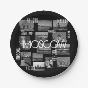 Moscow City St Basil's Cathedral Architecture City Paper Plate