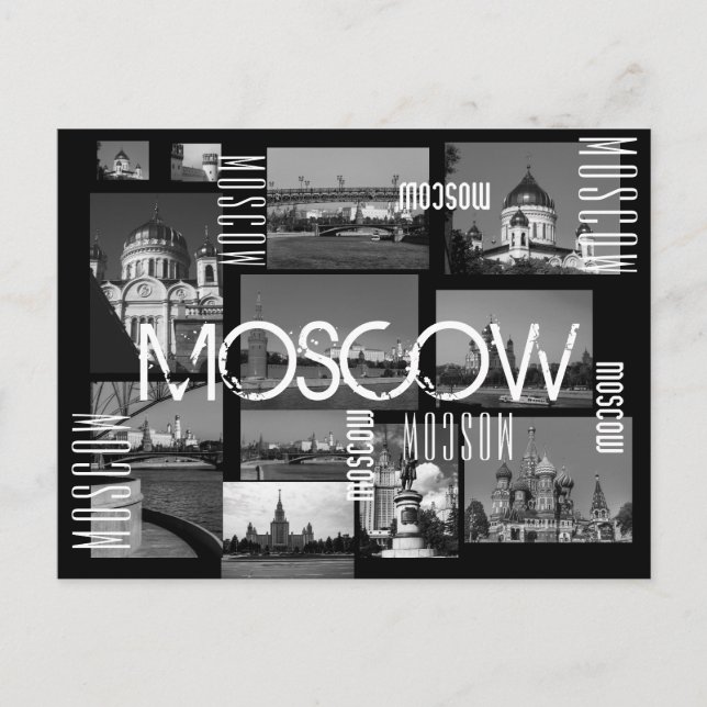 Moscow City St Basil's Cathedral Architecture City Postcard (Front)