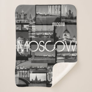 Moscow City St Basil's Cathedral Architecture City Sherpa Blanket