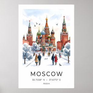 Moscow City Wall Art - Crisp Winter Morning with