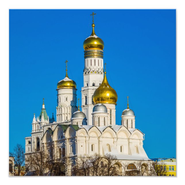 Moscow Kremlin cathedrals Photo Print (Front)