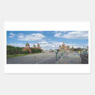 Moscow Kremlin Rectangular Sticker