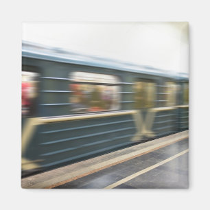 Moscow metro train magnet