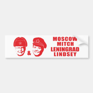 Moscow Mitch and Leningrad Lindsey Bumper Sticker