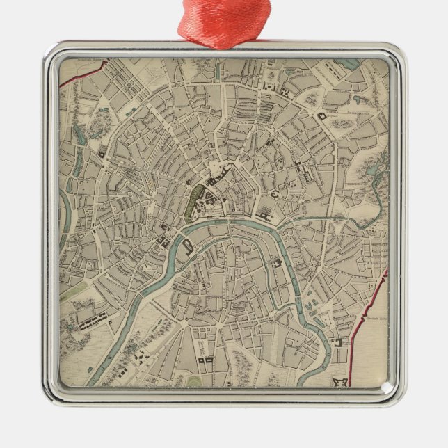 Moscow Moskvy Metal Ornament (Front)