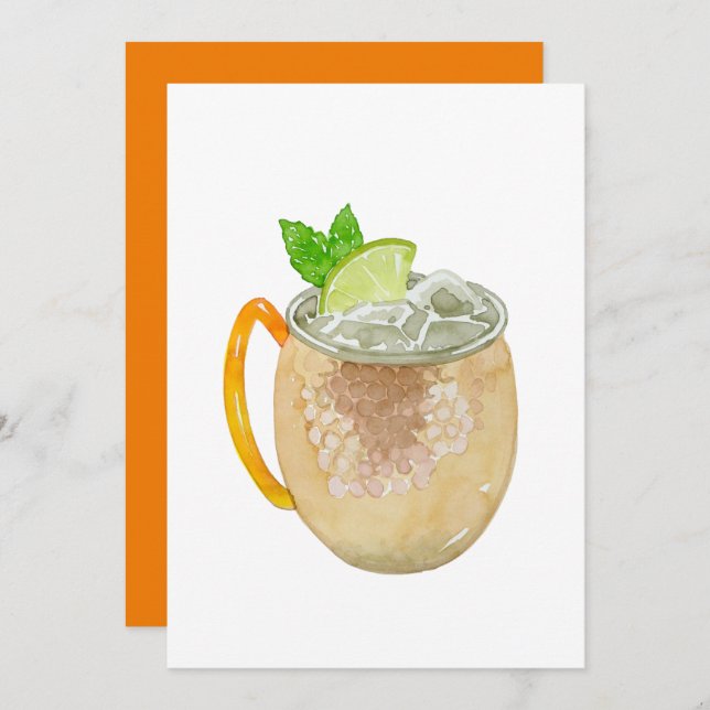 Moscow Mule Invitations (Front/Back)