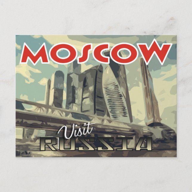 Moscow, postcard from serie Visit Russia (Front)