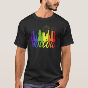 Moscow Pride Skyline Pride Parade Moscow T-Shirt