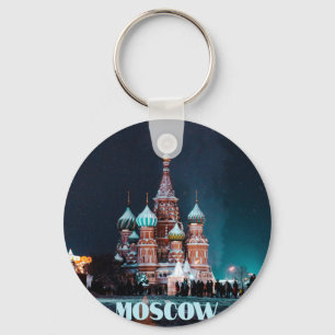 Moscow Russia St. Basil’s Cathedral Key Ring