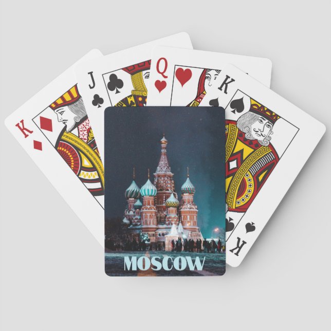 Moscow Russia St. Basil’s Cathedral Playing Cards (Back)