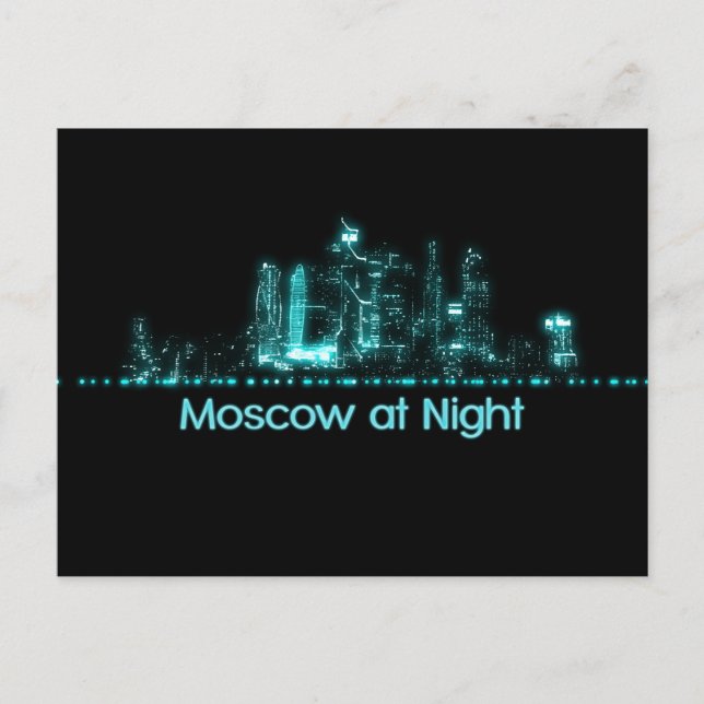 Moscow Skyline Postcard (Front)
