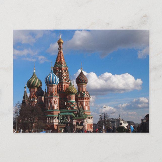 Moscow- St. Basil's Cathedral Postcard (Front)