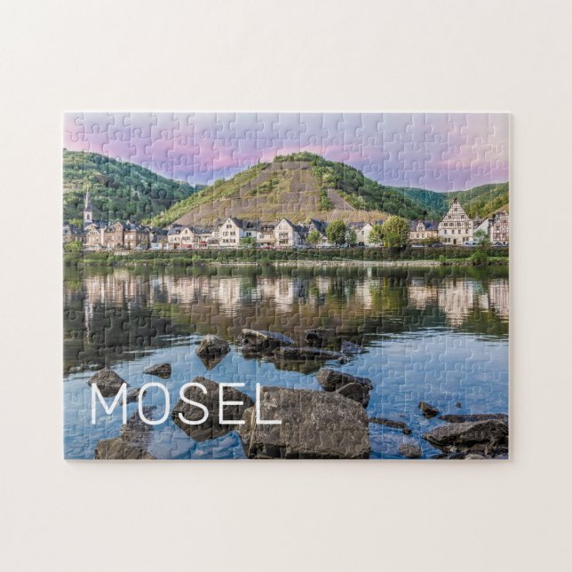 Moselle Ediger Eller Sunset River Cochem Souvenir Jigsaw Puzzle (Horizontal)
