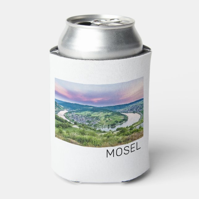 Moselle Loop Sunset Kroev Panorama Germany Can Cooler (Can Front)