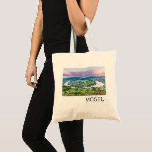 Moselle Loop Sunset Kroev Panorama Germany Tote Bag