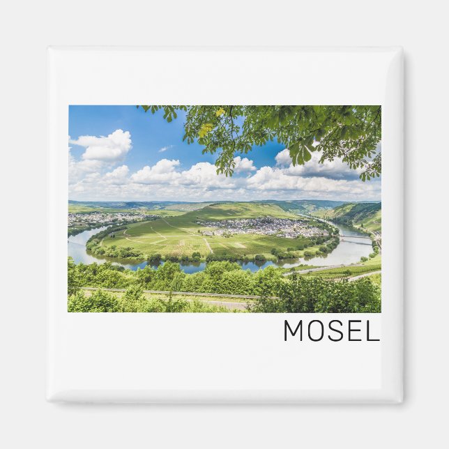 Moselle Loop Trittenheim Panorama Germany Souvenir Magnet (Front)