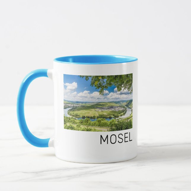 Moselle Loop Trittenheim Panorama Germany Souvenir Mug (Left)