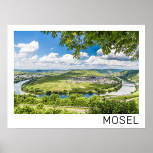 Moselle Loop Trittenheim Panorama Germany Souvenir Poster
