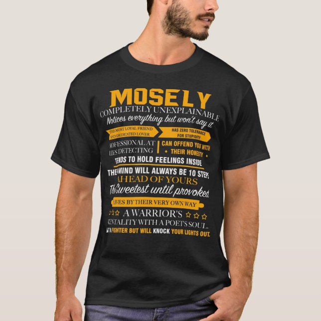 MOSELY completely unexplainable T-Shirt (Front)