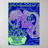 Moser Poster: Vienna Secession Art Exhibition