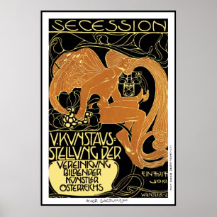 Moser Poster:  Vienna Secession Art Exhibition Poster