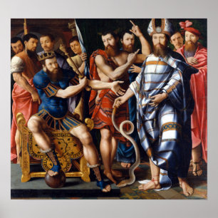 Moses and Aaron before Pharaoh Poster