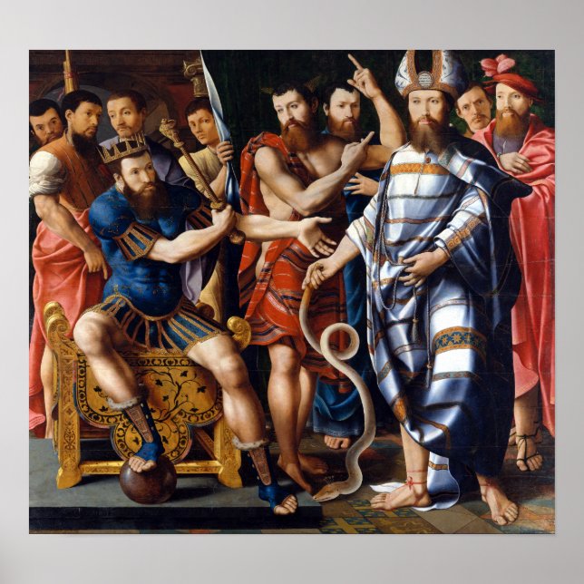 Moses and Aaron before Pharaoh Poster (Front)