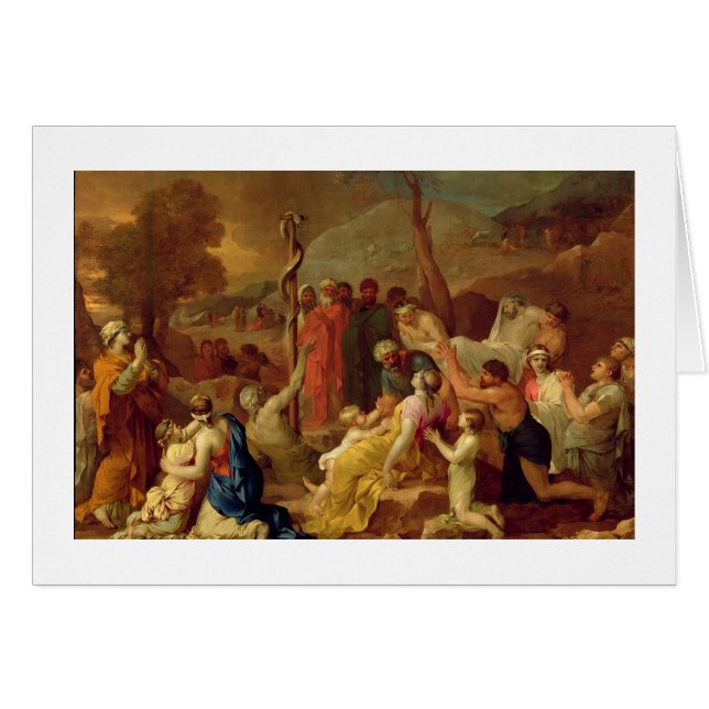 Moses and the Brazen Serpent, c.1653-54 (oil on ca (Front Horizontal)