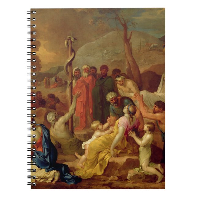 Moses and the Brazen Serpent, c.1653-54 (oil on ca Notebook (Front)