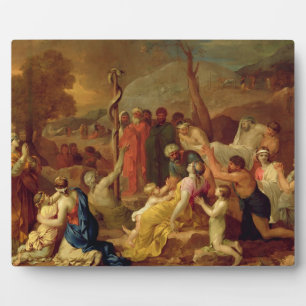 Moses and the Brazen Serpent, c.1653-54 (oil on ca Plaque