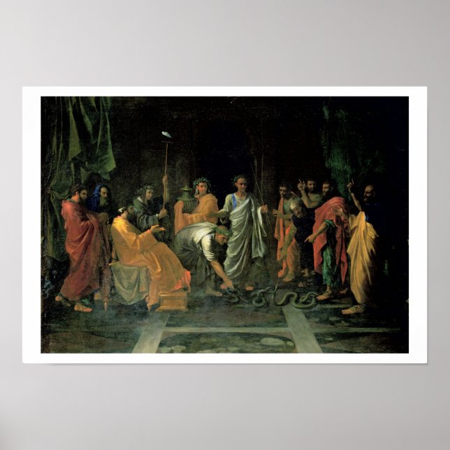 Moses and the Brazen Serpent (oil on canvas) Poster (Front)
