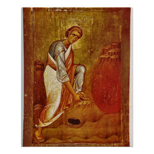 Moses and the Bush Orthodox Christian Icon Poster