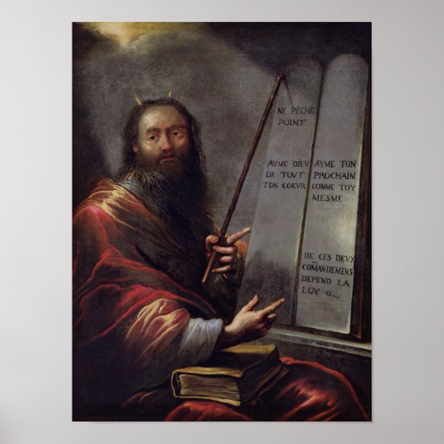 Moses and the Tablets of the Law Poster (Front)