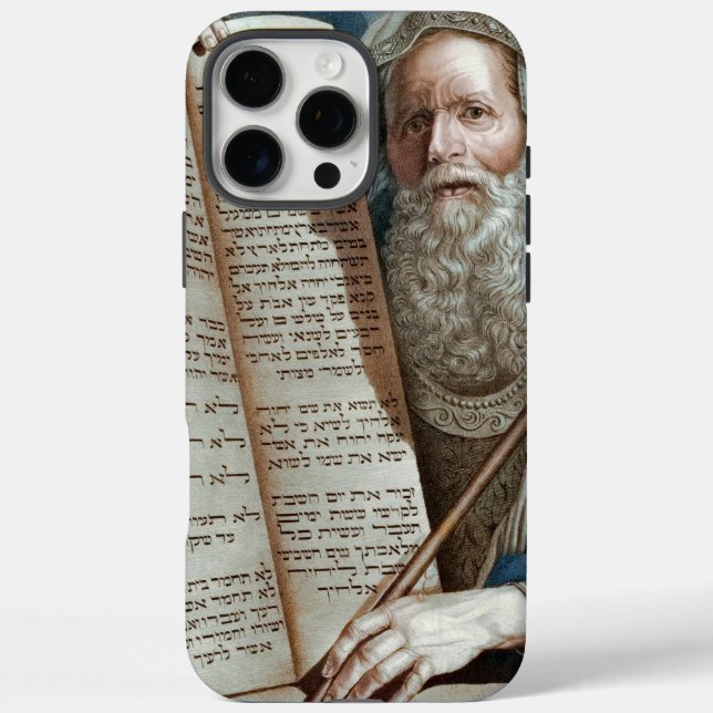 Moses and the Ten Commandments Case-Mate iPhone Case (Back)