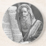 "Moses and the Ten Commandments" coaster<br><div class="desc">Looking for something specific? 
 Leave a comment below on what you need and we will do our best to post it for you.
 --VintageWorks</div>